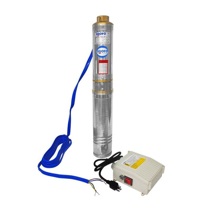 Bomba Sumergible 1/2 Hp 370 W 1 Para Pozo Altura 50 Mt 83 Lpm Incluye Caja De Control-TBA36 Bomba Sumergible 1/2 Hp 370 W 1 Para Pozo Altura 50 Mt 83 Lpm Incluye Caja De Control-TBA36