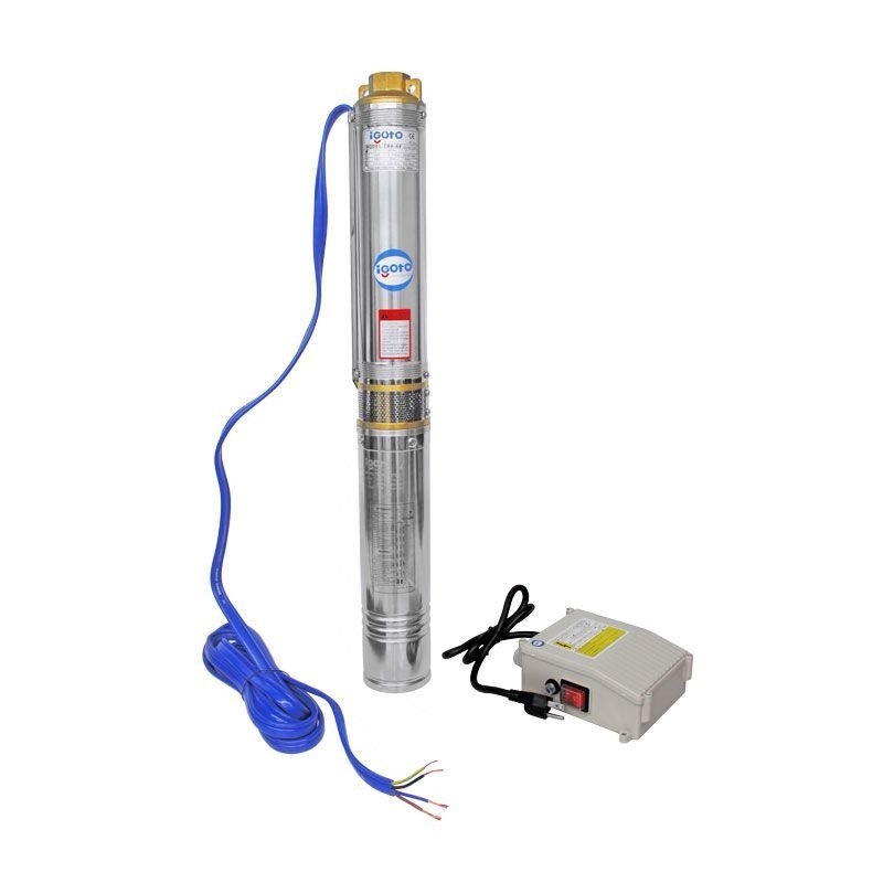 Bomba Sumergible 1Hp 750 W 1 Para Pozo Altura 90 Mt 83 Lpm Incluye Caja De Control-TBA69 Bomba Sumergible 1Hp 750 W 1 Para Pozo Altura 90 Mt 83 Lpm Incluye Caja De Control-TBA69