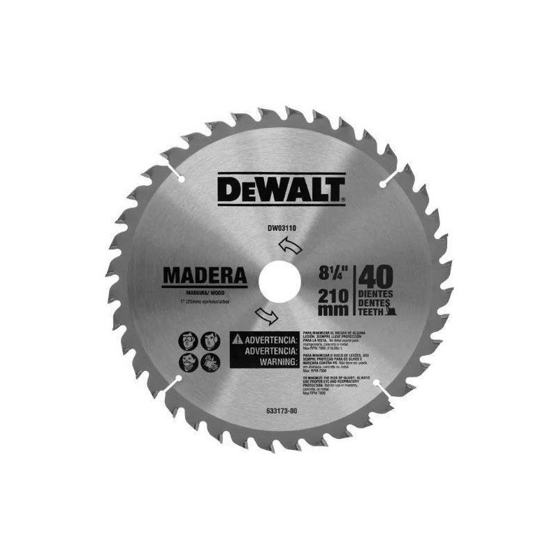 Sierra Circular 8.1/4X1 40 Dientes C-Tung P/Madera-DWA03110 Sierra Circular 8.1/4X1 40 Dientes C-Tung P/Madera-DWA03110
