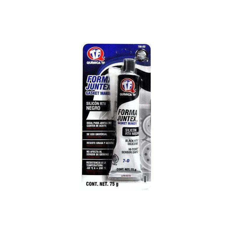 Silicon Automotriz Rtv Alta Temperatura Tubo Negro Tubo 80Ml-700-DD