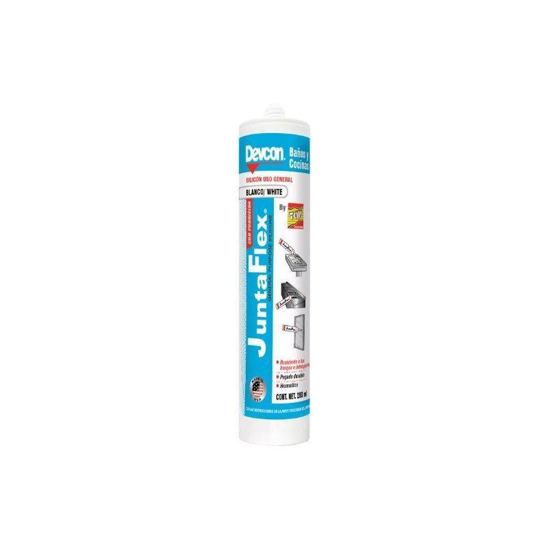 Silicon Uso General Blanco 280 Ml Junta Flex By Qualtex-C-QJB Silicon Uso General Blanco 280 Ml Junta Flex By Qualtex-C-QJB