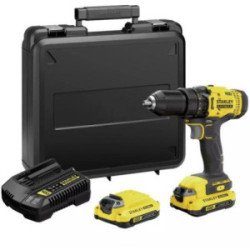 Taladro Atornillador Inalambrico 13Mm 20V 2 Velocidades 0-400/0-1500 Rpm 2 Baterias+Carg-SCD700C2K-B3