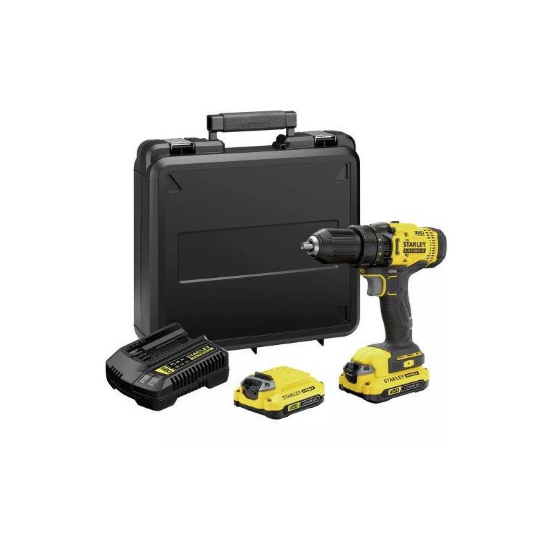 Taladro Atornillador Inalambrico 13Mm 20V 2 Velocidades 0-400/0-1500 Rpm 2 Baterias+Carg-SCD700C2K-B3