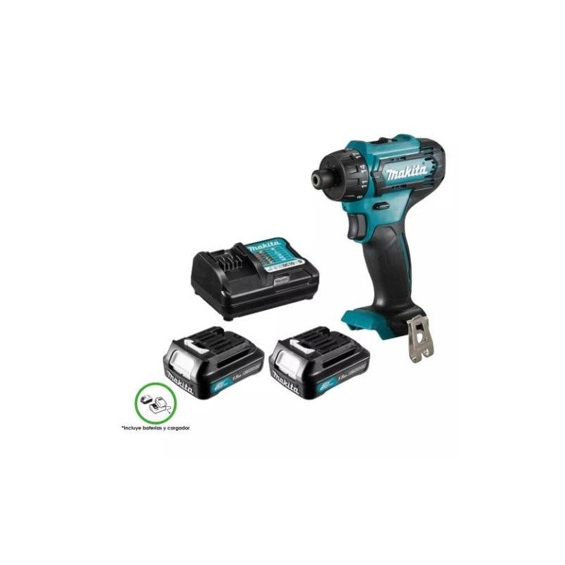 Taladro Atornillador Inalambrico 3/8 12 V Vvr 450-1700 Rpm 30/14 Nm C/Bateria+Cargador-DF033DWYE