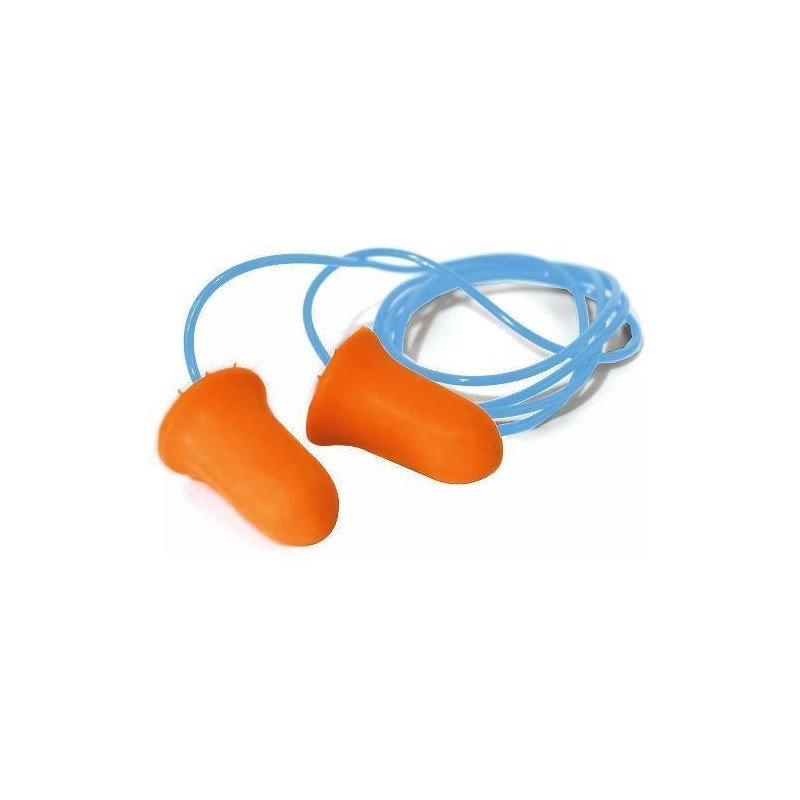 Tapon Auditivo Desechable De Espuma De Poliuretano Con Cordon 37 Db-TL-37 Tapon Auditivo Desechable De Espuma De Poliuretano Con Cordon 37 Db-TL-37