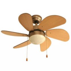 Ventilador Para Techo 30" acabado roble claro satinado Veker -7661