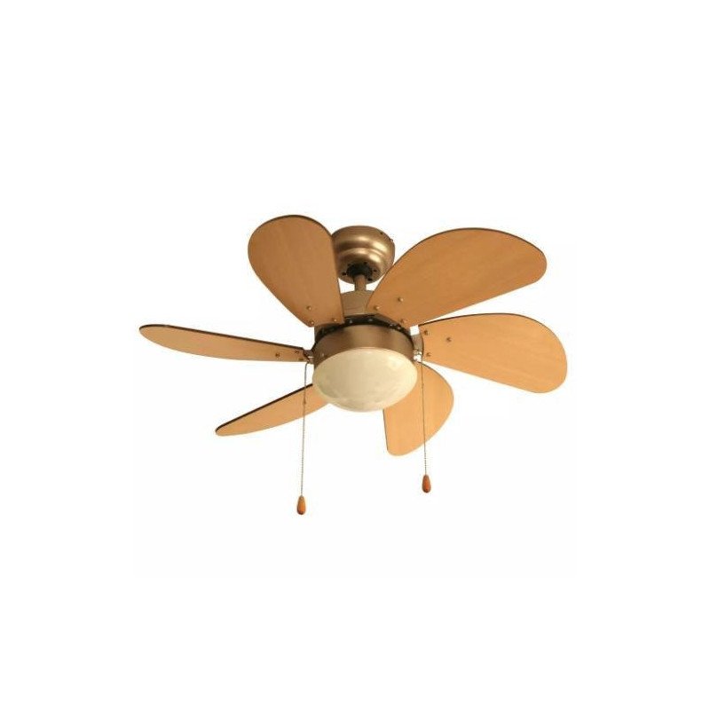 Ventilador Para Techo 30" acabado roble claro satinado Veker -7661