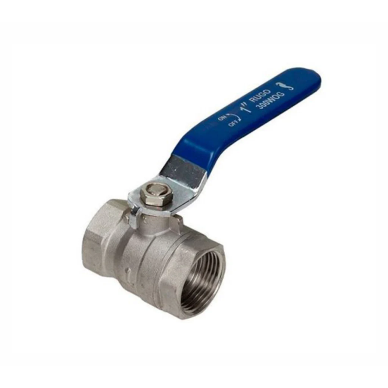 Valvula De Esfera Roscable 1/2 De Laton Satinado Rugo-100I13