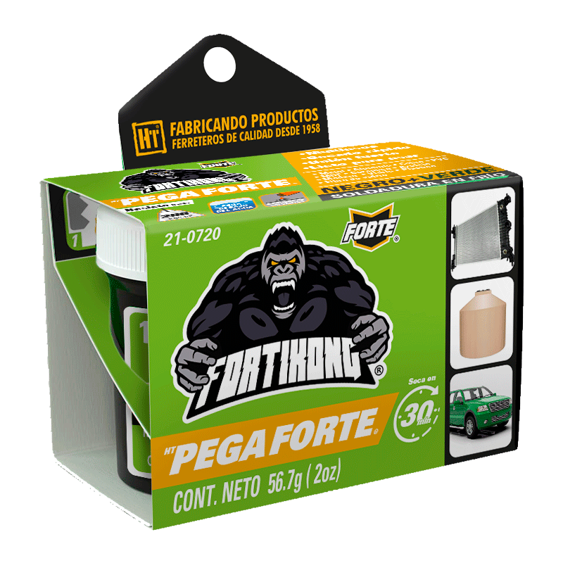 Soldadura En Frio Multiusos 56.7Gr  Negro-Verde Pegaforte-210720