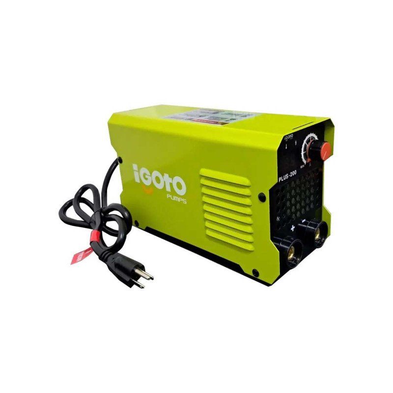 Soldadora Para Electrodo Revestido Inverter 030-200 A 120 V Ca Con Cables, Careta Y Cepillo-PLUS200