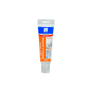 Silicon Baños Y Cocinas Transparente Tubo De 125 Ml-SSI4T08