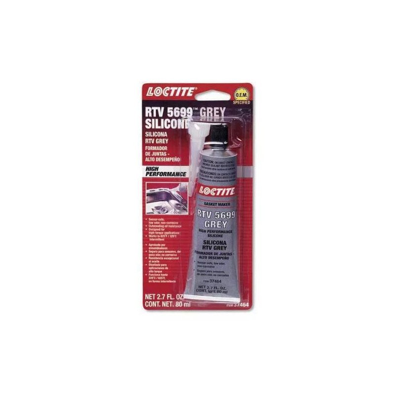 Silicon Automotriz Rtv Alta Temperatura Alto Desempeño Gris 80 Gr-491982