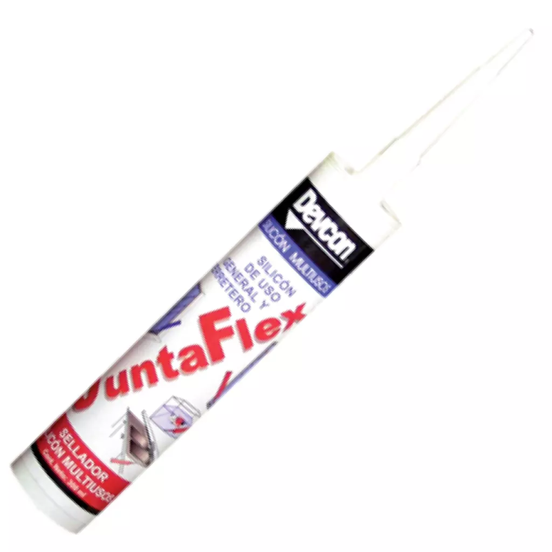 Silicon 100% Transparente 280 Ml Uso General Juntaflex-C-JFT