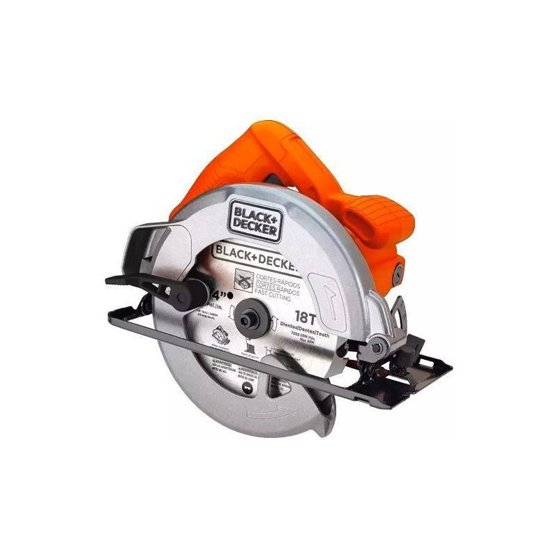 Sierra Circular Electrica 7.1/4 1400 W 5300 Rpm Eje De 5/8 Con Sierra Circular 18 D Llave Y Guia-CS1004-B3