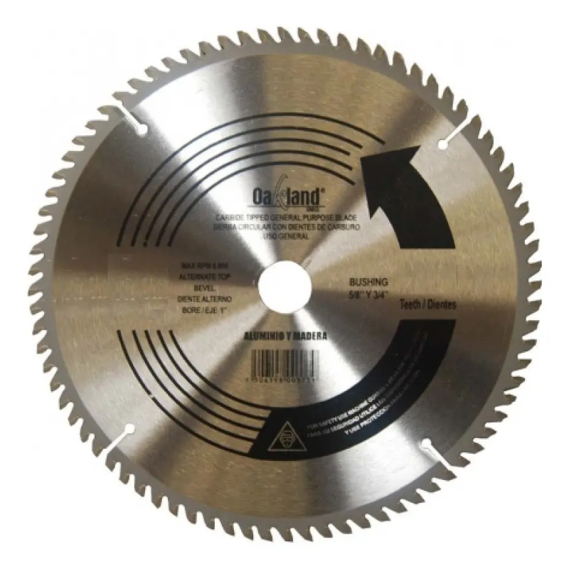 Sierra Circular 7.1/4X5/8 24 Dientes Carburo De Tungsteno-OAK SO-724