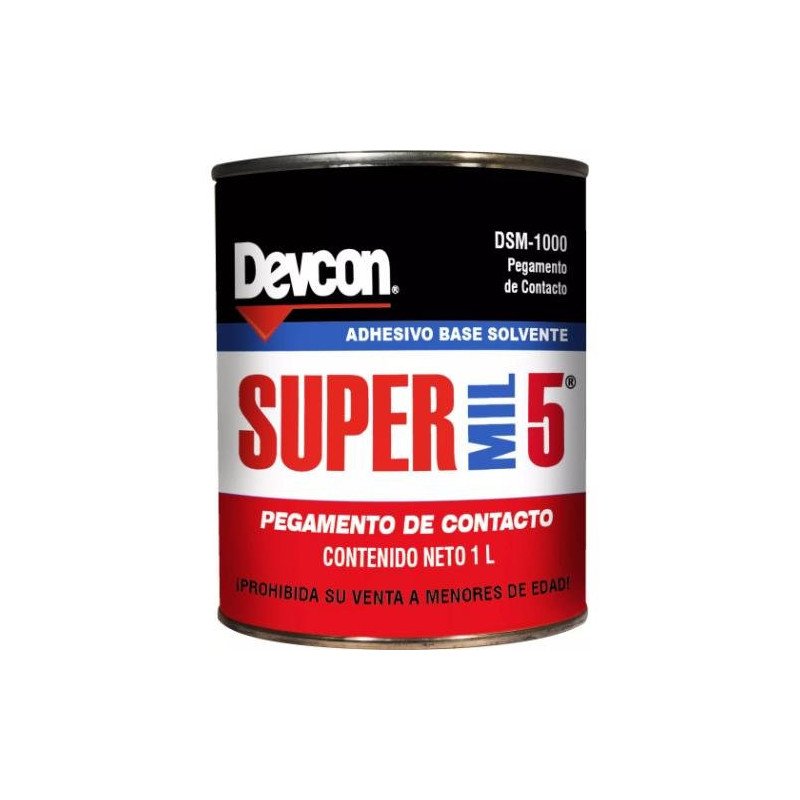 Adhesivo De Contacto 1 Lt 33.81 Oz Super Mil-DSM-1000 Adhesivo De Contacto 1 Lt 33.81 Oz Super Mil-DSM-1000