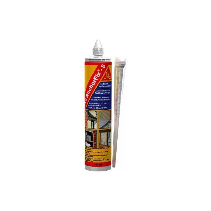 Adhesivo Epoxico En Cartucho 300 Ml P/Anclajes Fuertes Y Resistentes Sika Anchorfix-S-498387 Adhesivo Epoxico En Cartucho 300 Ml P/Anclajes Fuertes Y Resistentes Sika Anchorfix-S-498387