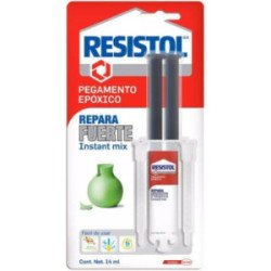Adhesivo Epoxico En Jeringa 14 Ml 0.47 Oz Transparente 60 Seg Repara Fuerte Instant Mix-1524151