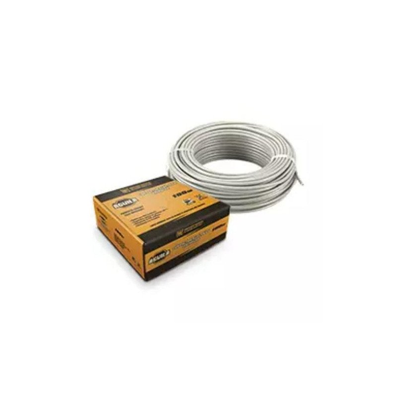 Cable Electrico Cal. 14 Color Blanco Tipo Thw 1 Hilo Carrete De 100Mt-200252 Cable Electrico Cal. 14 Color Blanco Tipo Thw 1 Hilo Carrete De 100Mt-200252