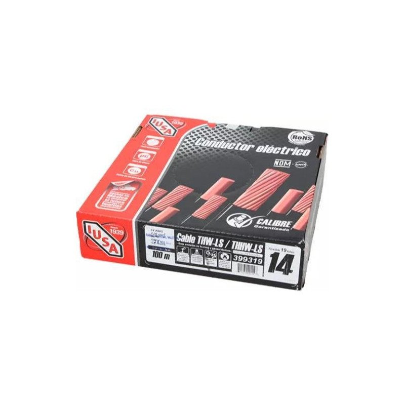 Cable Electrico Cal. 14 Color Blanco Tipo Thw 1 Hilo Carrete De 100Mt-399319 Cable Electrico Cal. 14 Color Blanco Tipo Thw 1 Hilo Carrete De 100Mt-399319