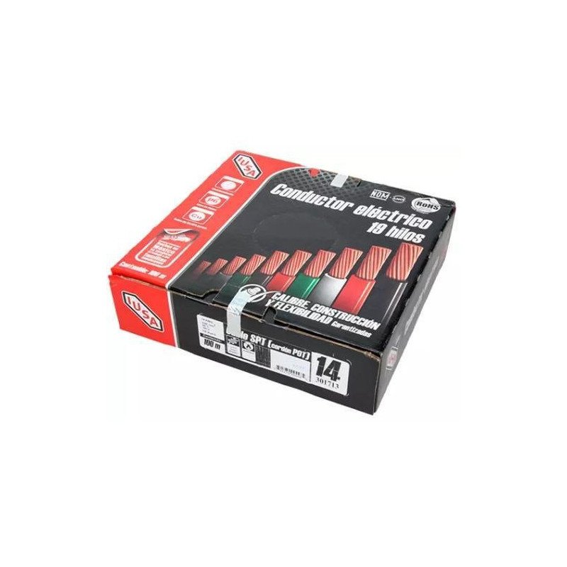 Cable Electrico Cordon Flexible 2 X 14 Awg Tipo Pot Color Blanco Carrete De 100Mt-301713 Cable Electrico Cordon Flexible 2 X 14 Awg Tipo Pot Color Blanco Carrete De 100Mt-301713
