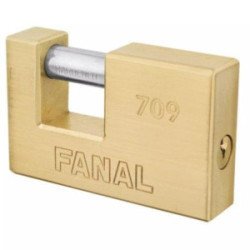 Candado Para Cortina Metalico 75Mm Latonado-CS1-709