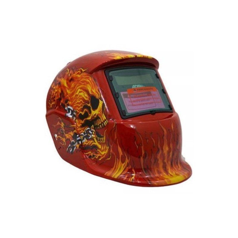 Careta Para Soldar Electronica Ajuste De Matraca Profesional Fuego Calavera-6716 Careta Para Soldar Electronica Ajuste De Matraca Profesional Fuego Calavera-6716