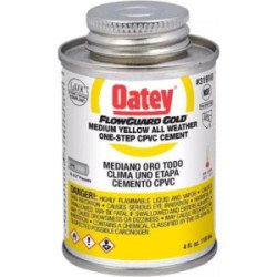 Cemento Para Cpvc Amarillo 118 Ml 4 Oz Etiqueta Amarilla Flowguard Oatey-32428MX