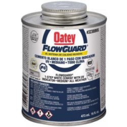 Cemento Para Cpvc Blanco 473 Ml 16 Oz Etiqueta Azul Flowguard-32389MX