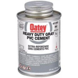 Cemento Para Pvc 118 Ml 4 Oz Gris Extra Reforzado Etiqueta Gris-32378MX