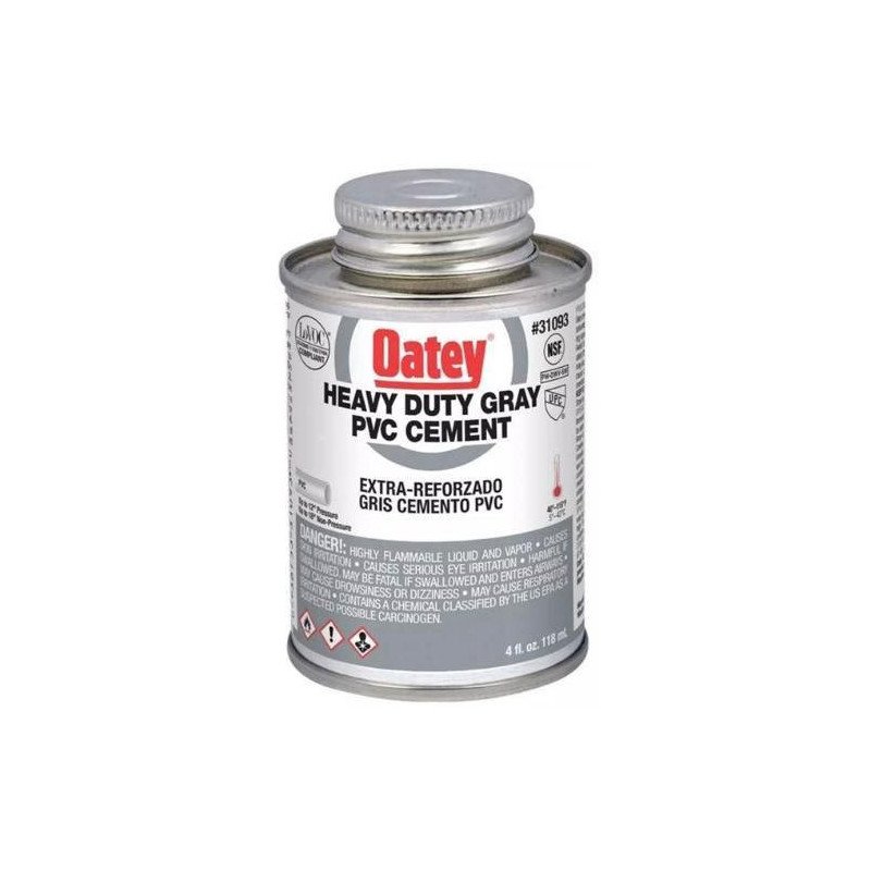Cemento Para Pvc 118 Ml 4 Oz Gris Extra Reforzado Etiqueta Gris-32378MX Cemento Para Pvc 118 Ml 4 Oz Gris Extra Reforzado Etiqueta Gris-32378MX