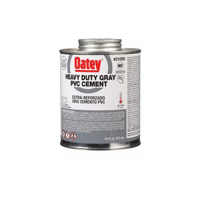 Cemento Para Pvc 473 Ml 16 Oz Gris Extra Reforzado Etiqueta Gris-32380MX Cemento Para Pvc 473 Ml 16 Oz Gris Extra Reforzado Etiqueta Gris-32380MX