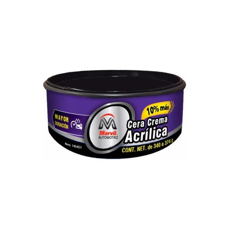 Cera En Pasta Para Autos Acrilica 340 Gr-145451 Cera En Pasta Para Autos Acrilica 340 Gr-145451
