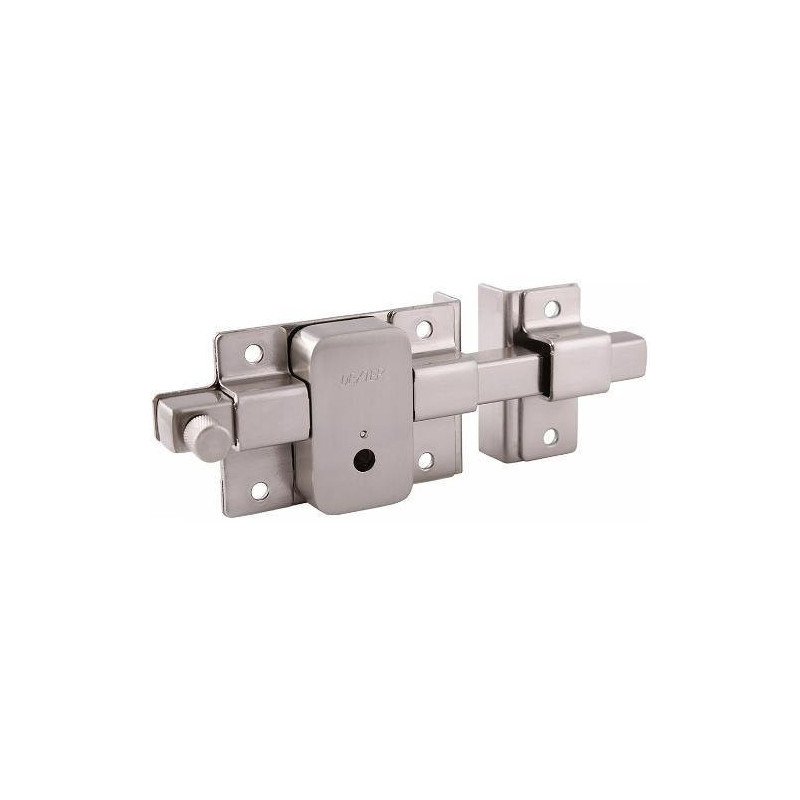 Cerradura De Barra Fija Der Cromada Llave/Tetra Con Boton De Seguridad-5834 Cerradura De Barra Fija Der Cromada Llave/Tetra Con Boton De Seguridad-5834
